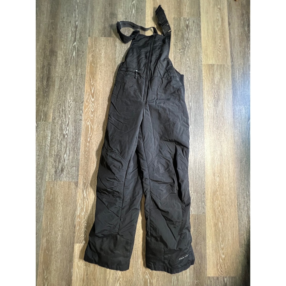 Polar Edge Snow Bib Overalls Mens XL Black Snowplow‎ Insulated Ski Pants